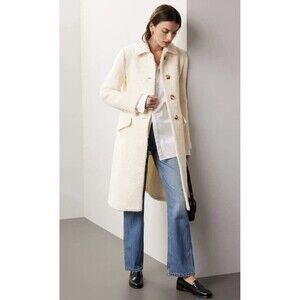 Marina Moscone Elegant Cream Women's Coat